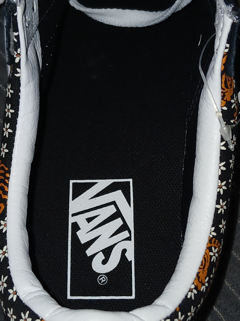 Vans Tiger Floral Old Skool Black/White Skate Shoes Suede Canvas Men 7/Women 8.5 - Picture 6 of 12